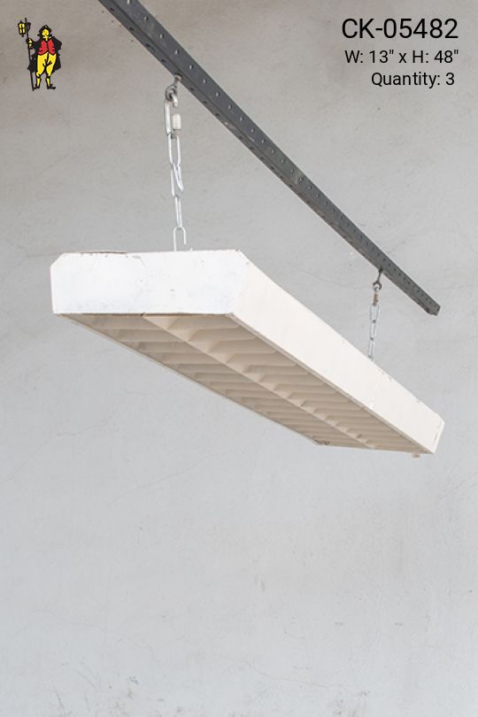 4' Two Bulb Fluorescent w/Louver Reflectors