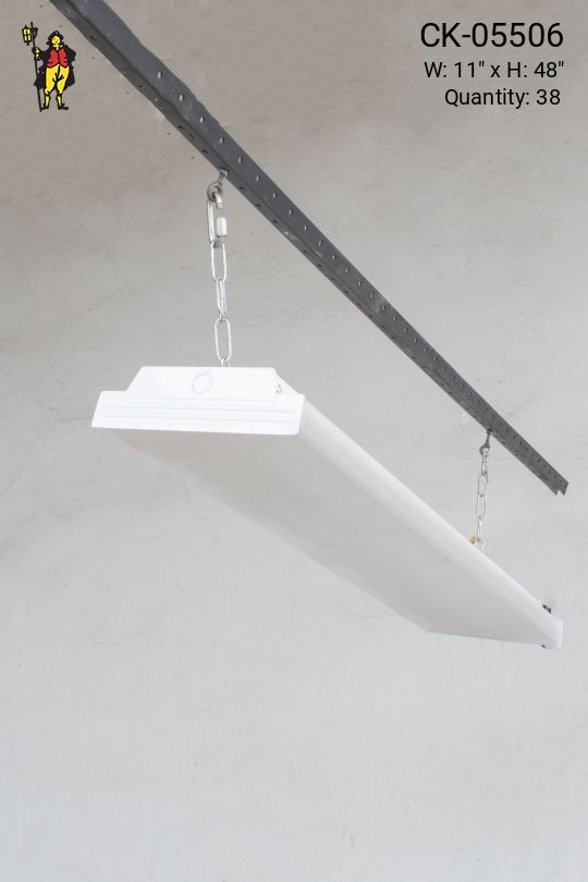 4' Wrap Around Prismatic Lens Fluorescent (Available as Hanging or Flush Mount)