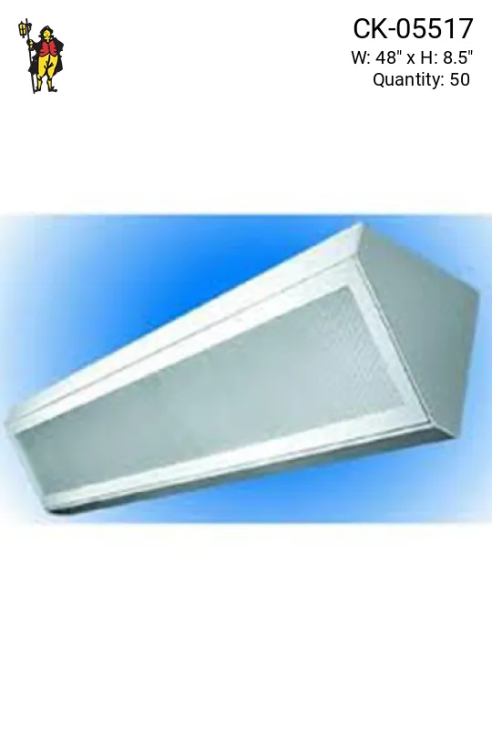 4' Corner Fluorescent w/Prismatic Lens