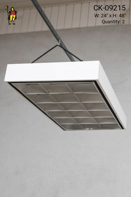 4' Flush Mount Box Fluorescent Fixture