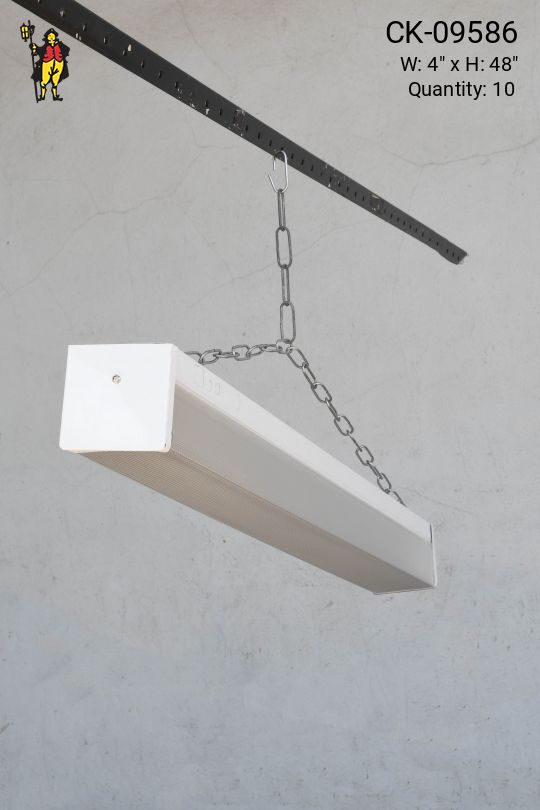 4’ Box Fluorescent w/Prismatic Lens (Available as Hanging or Flush Mount)