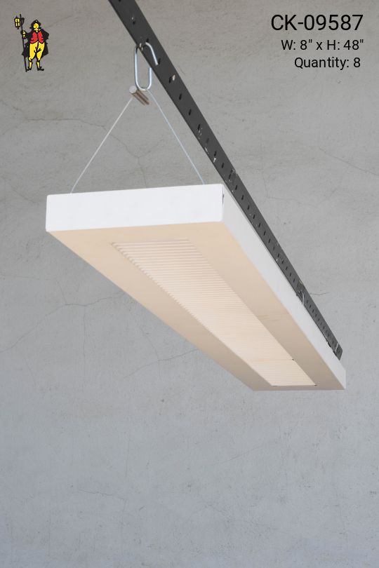 4' Modern White Fluorescent