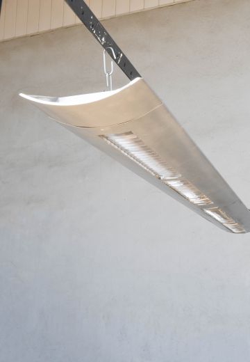 16' Modern Silver Fluorescent