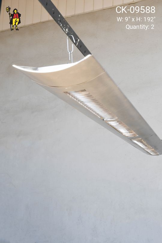 16' Modern Silver Fluorescent