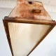4' Distressed Hanging Fluorescent w/Glass Prismatic Lens #0