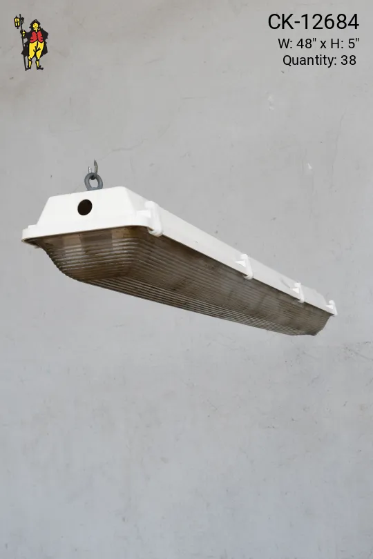 4' Vapor Proof Fluorescent Fixture (Available as Hanging or Flush Mount)