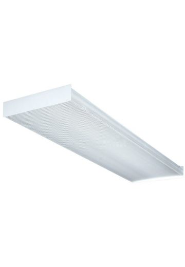 4' Four Bulb Wrap Around Fluorescent Fixture (Available as Hanging or Flush Mount)