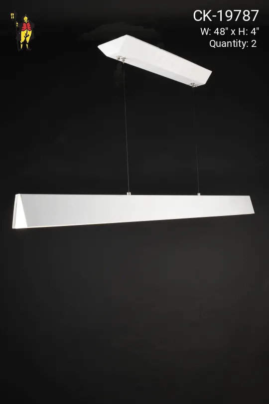 4' Modern White *LED* Hanging Fixture