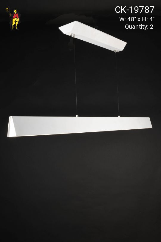 4' Modern White *LED* Hanging Fixture