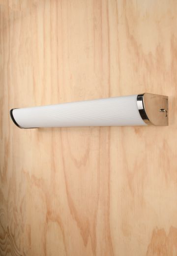 Chrome 2' Wall Mounted Cruved Vanity/Bed Light (Gutted, Set Up for Astera/Titan Tubes)