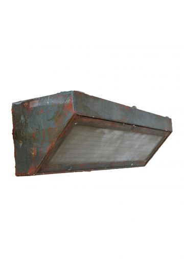 24" Distressed *Gutted - No Electrics* Corner Fluorescent Wall Light