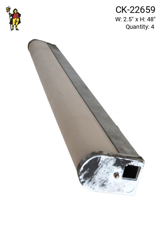 4' Wall Mounted Chrome Fluorescent Fixture