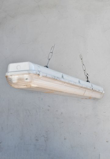 4' Vapor Proof Fluorescent Fixture (Available as Hanging or Flushmount)