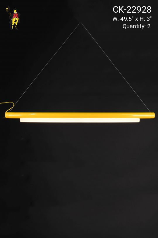 49" Yellow *LED* Linear Hanging Fixture
