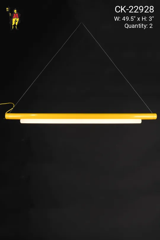 49" Yellow *LED* Linear Hanging Fixture