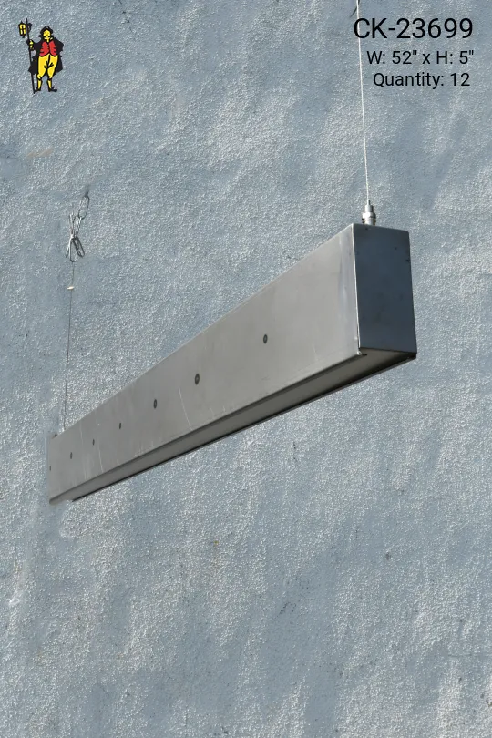 52" Special K's Modern Up/Down Hanging Linear Fixture w/Bottom Lens (Gutted - Asteras/Titans)