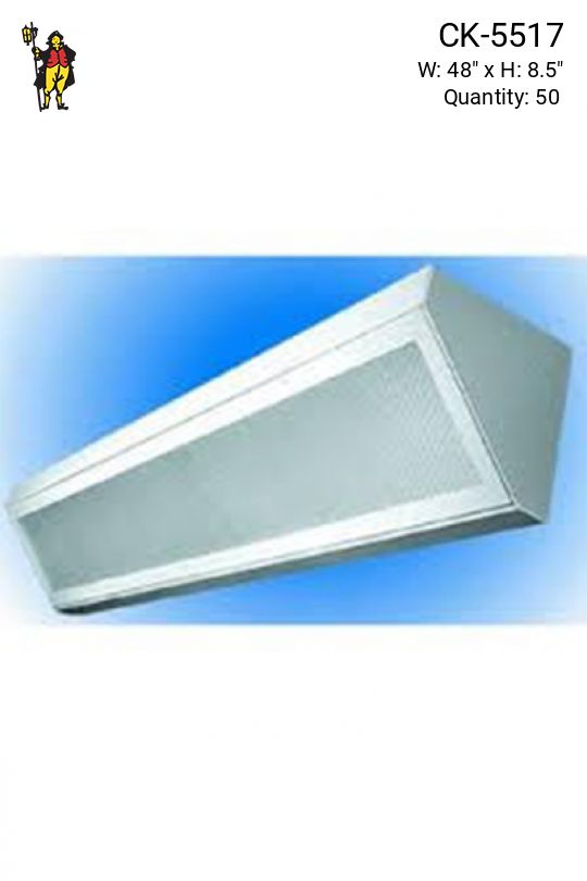 4' Corner Fluorescent w/Prismatic Lens