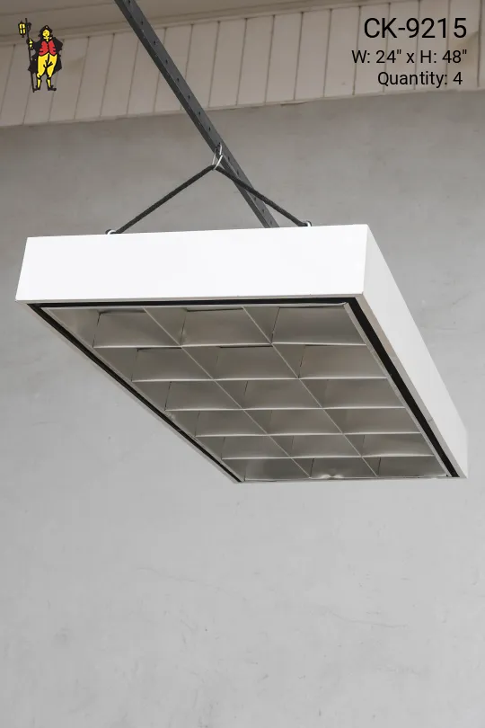 4' Flush Mount Box Fluorescent Fixture