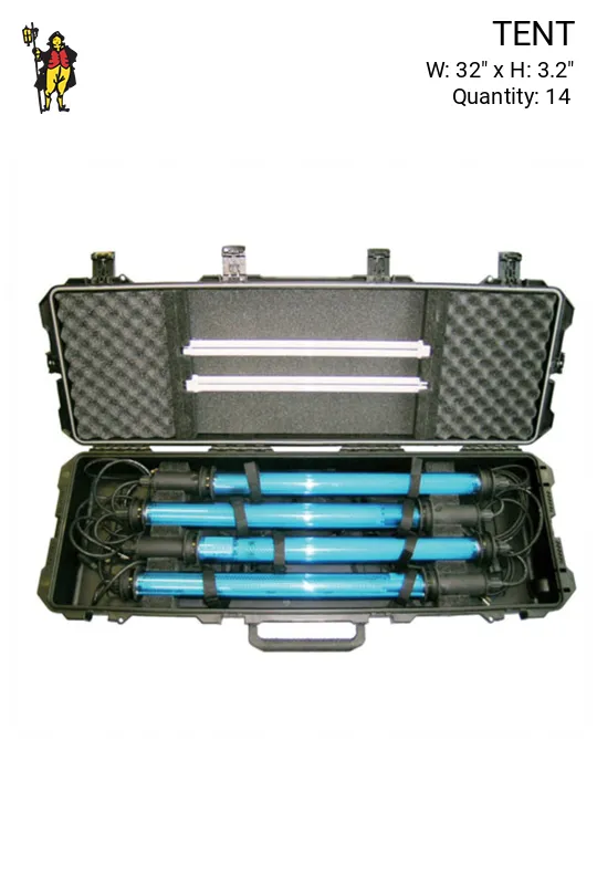 Fluorescent EMI String-able Shelter/Tent Lights