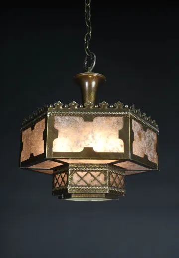 Antique Brass Gothic Hanging Lanterns