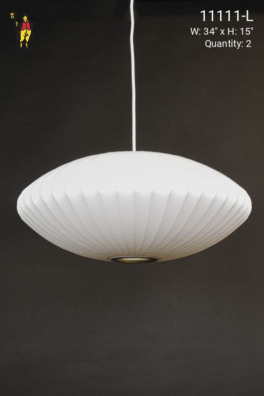 34" Hanging Saucer Pendant (L)