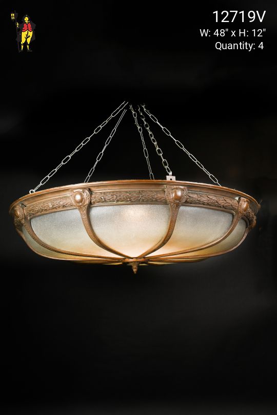 4' Bronze Federal Hanging Bowl