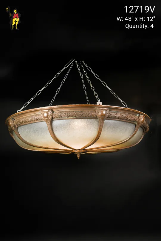 4' Bronze Federal Hanging Bowl