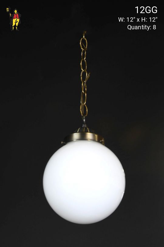 Hanging 12" Glass Globe