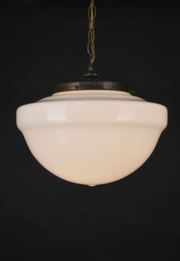 16" Ribbed Hanging School House Globe
