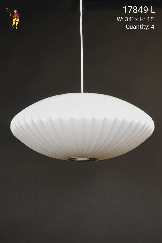 34" Hanging Saucer Pendant (L)