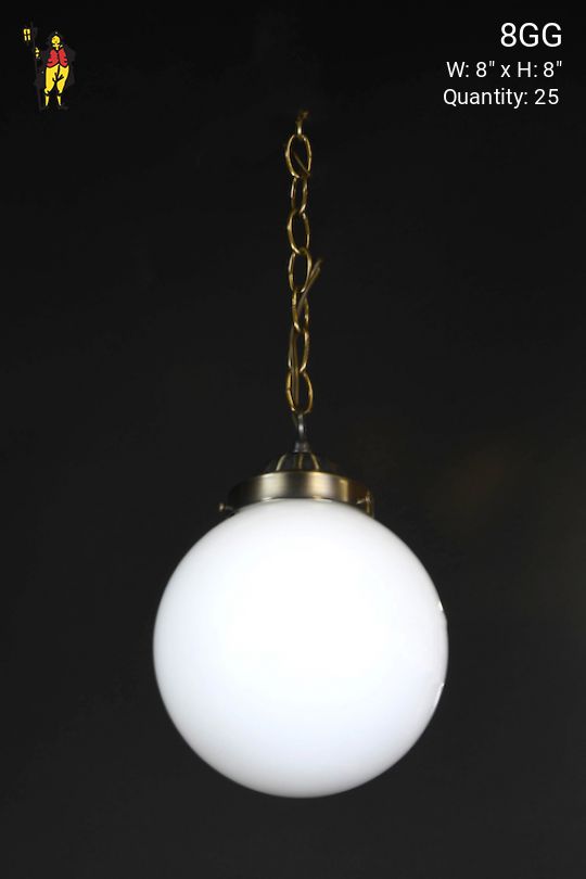 Hanging 8" Glass Globe