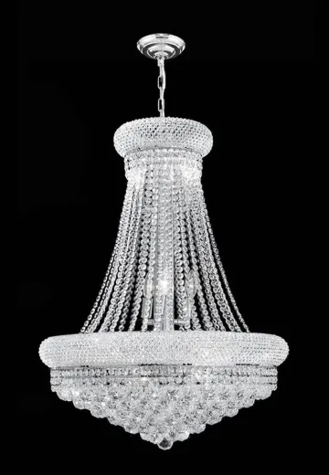 36" Crystal Basket Chandelier (Large)
