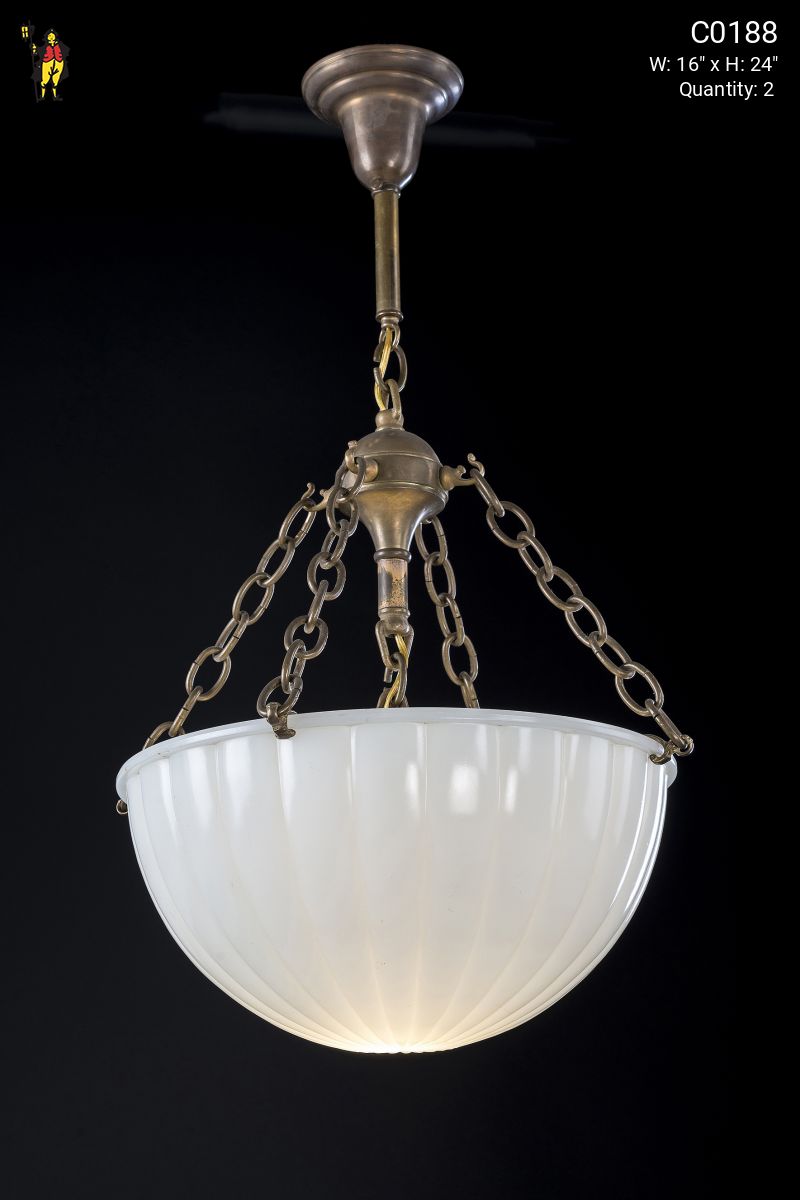 Inverted bowl pendant light on sale