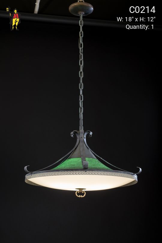 Mid-Century Wrought Iron Pendant
