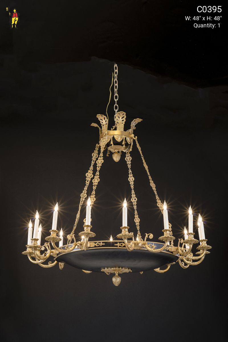 Black empire chandelier store