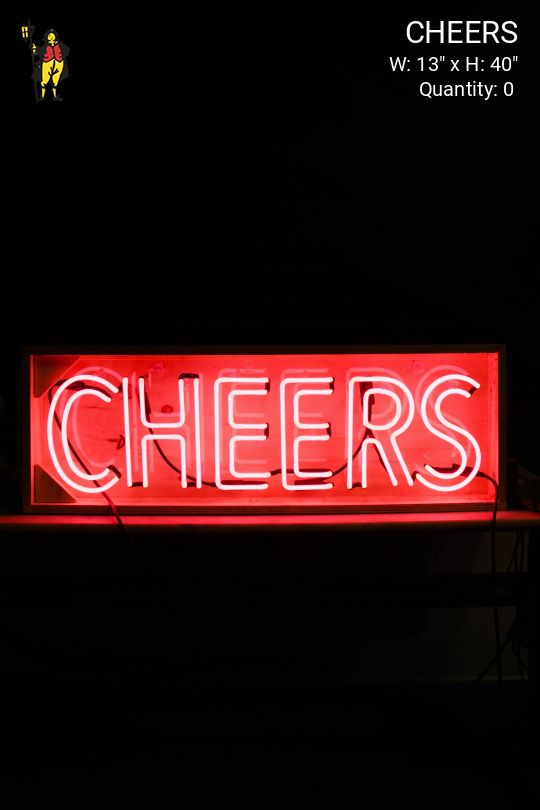 "CHEERS" Neon Sign