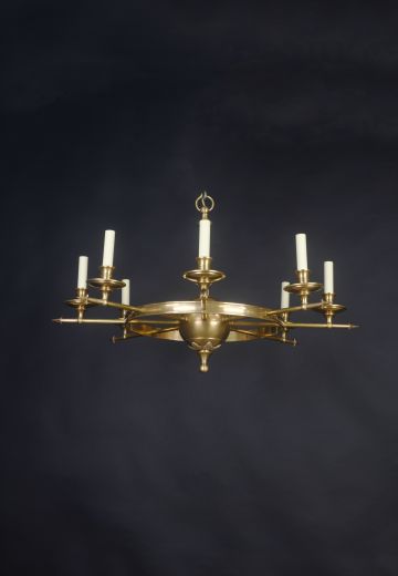Brass Arrow Chandelier