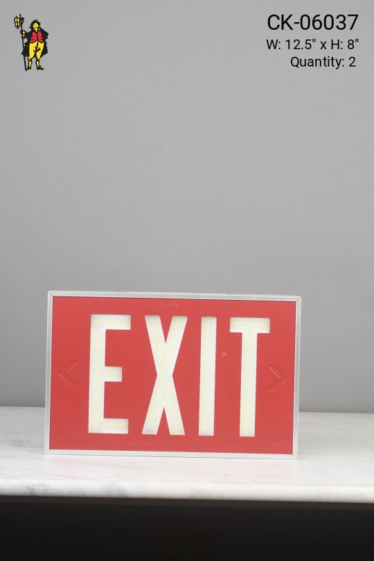Red "Exit" Sign