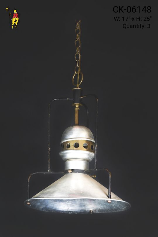 Silver Hanging Industrial Reflector