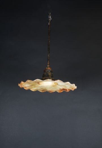 Radial Wave Hanging Pendant