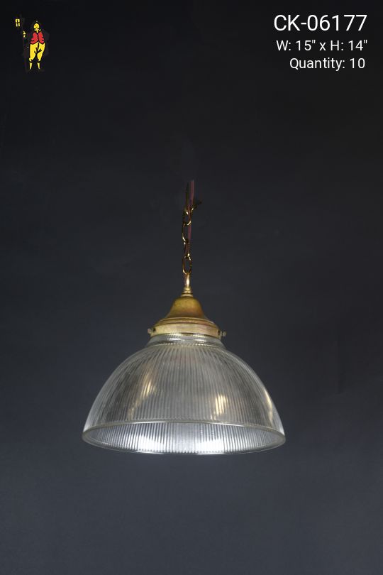 Hanging 15" Halophane Pendant