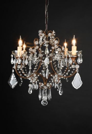 Victorian Crystal Petite Chandelier