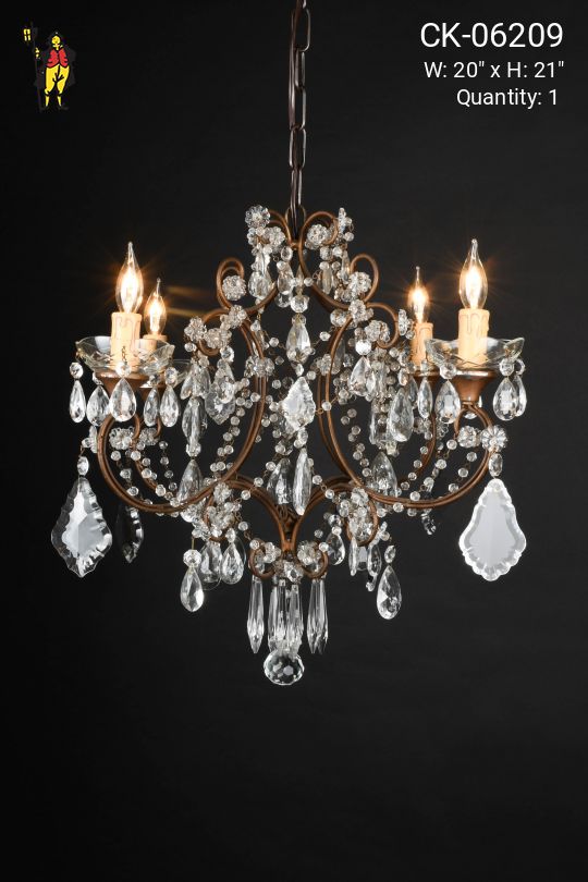 Victorian Crystal Petite Chandelier