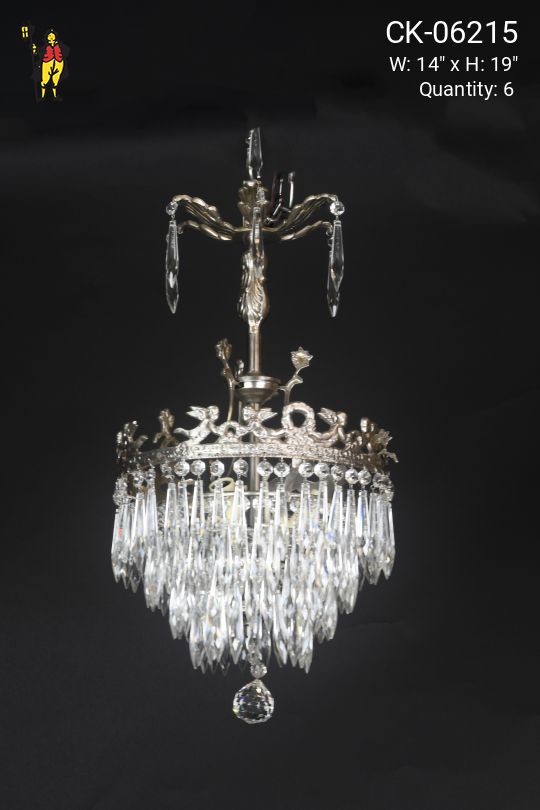 Art Deco 19" Crystal Chandelier