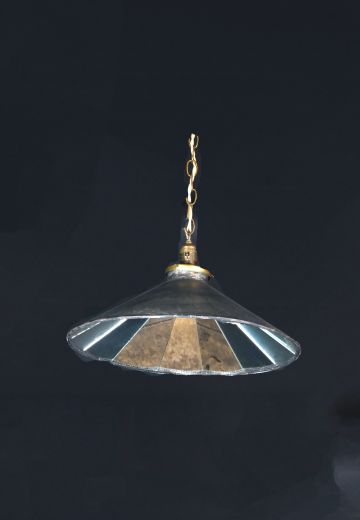 Black Shade Mirrored Hanging Pendant