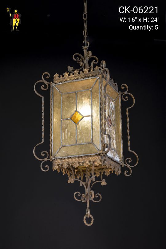 Wrought Iron Gothic Hanging Lantern