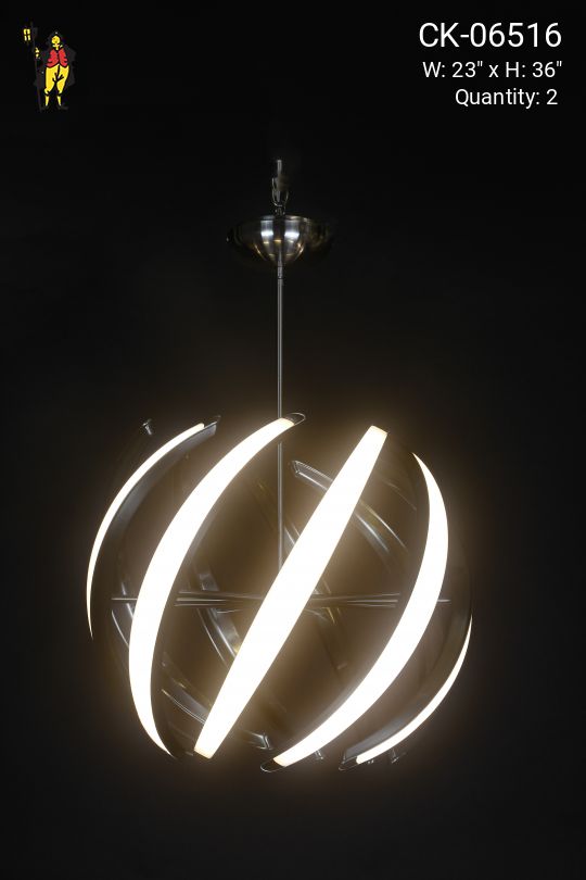Contemporary LED Silver Hanging Fixture