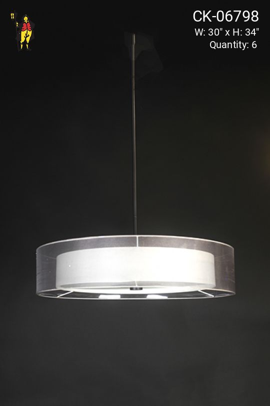 Modern Fabric Shade Pendant