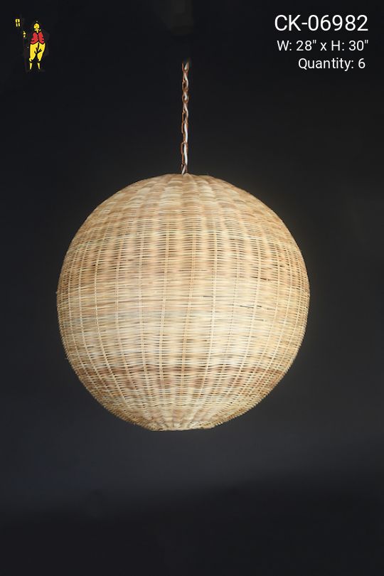 Wicker 28" Hanging Fixture