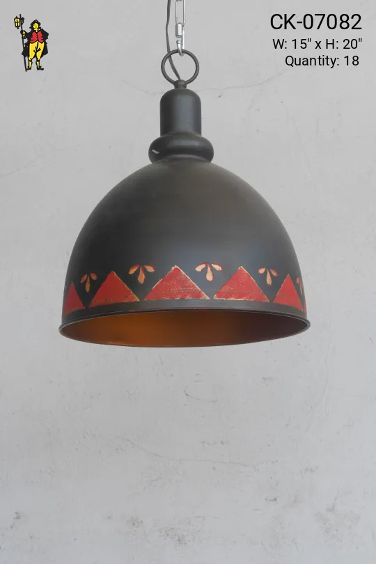 Painted Industrial Hanging Dome